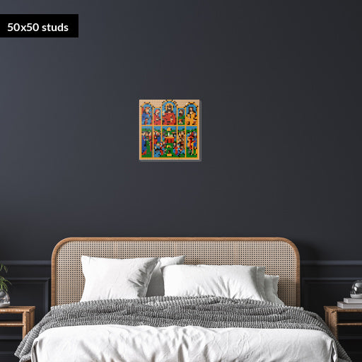 50*50studs, 40*40cm, 15,75*15,75inch