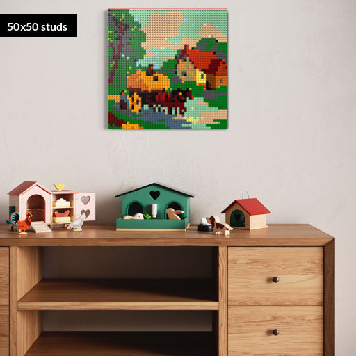 50*50studs, 40*40cm, 15,75*15,75inch