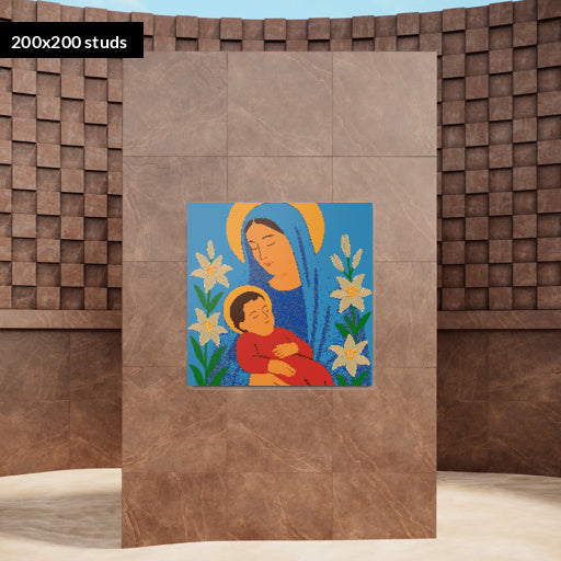 200*200studs, 160*160cm, 63*63inch