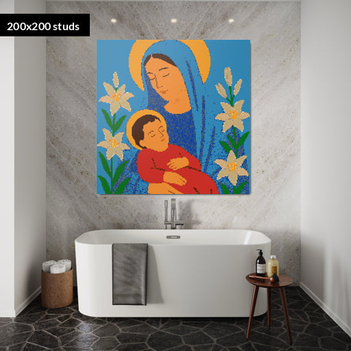 200*200studs, 160*160cm, 63*63inch