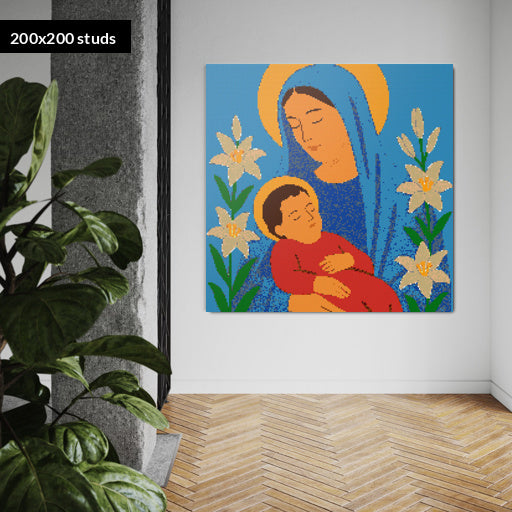 200*200studs, 160*160cm, 63*63inch