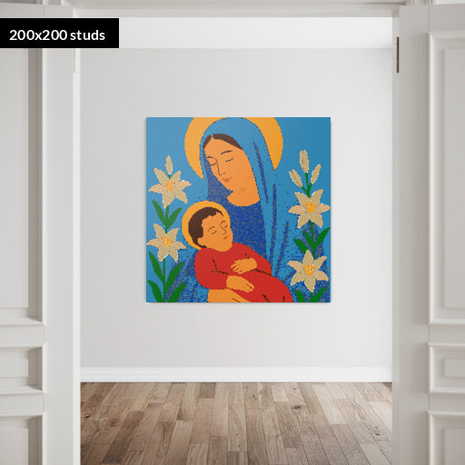 200*200studs, 160*160cm, 63*63inch