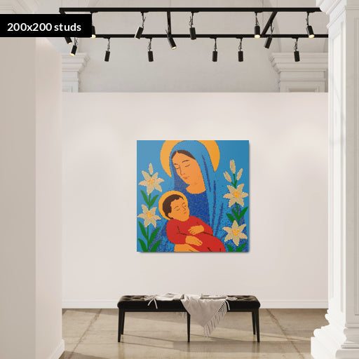 200*200studs, 160*160cm, 63*63inch