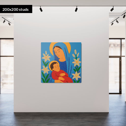 200*200studs, 160*160cm, 63*63inch
