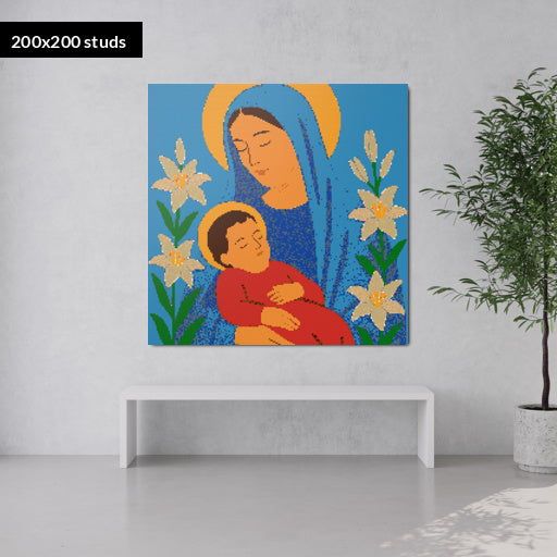 200*200studs, 160*160cm, 63*63inch