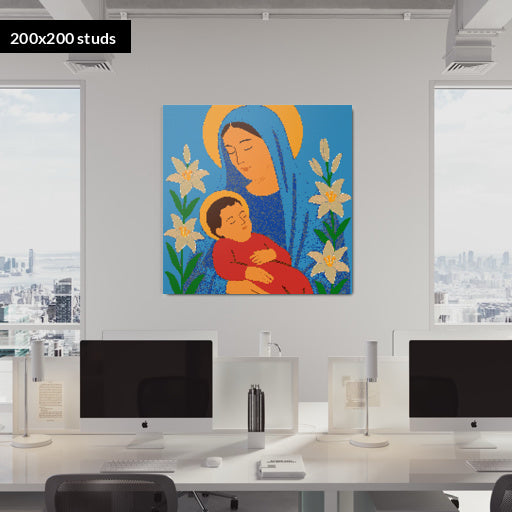 200*200studs, 160*160cm, 63*63inch