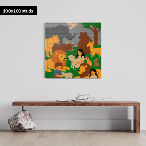 100*100studs, 80*80cm, 31,5*31,5inch