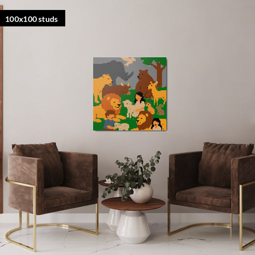 100*100studs, 80*80cm, 31,5*31,5inch