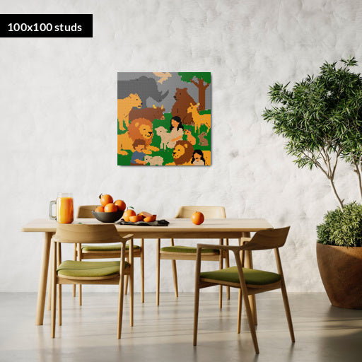 100*100studs, 80*80cm, 31,5*31,5inch