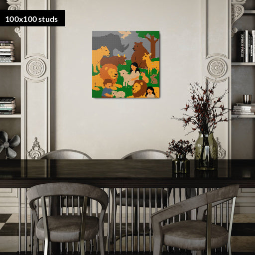 100*100studs, 80*80cm, 31,5*31,5inch