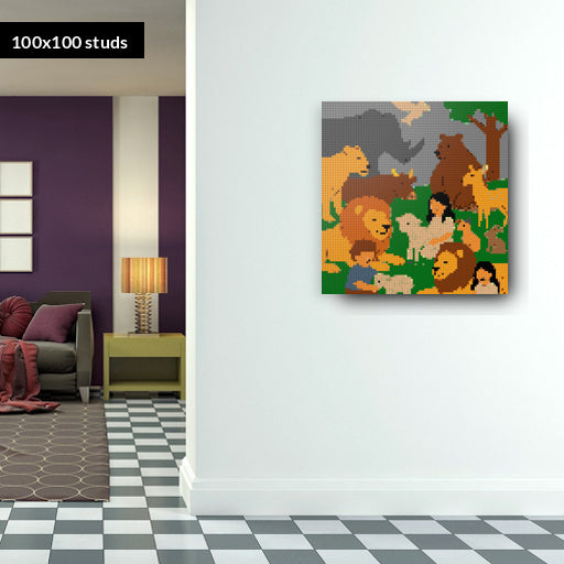 100*100studs, 80*80cm, 31,5*31,5inch