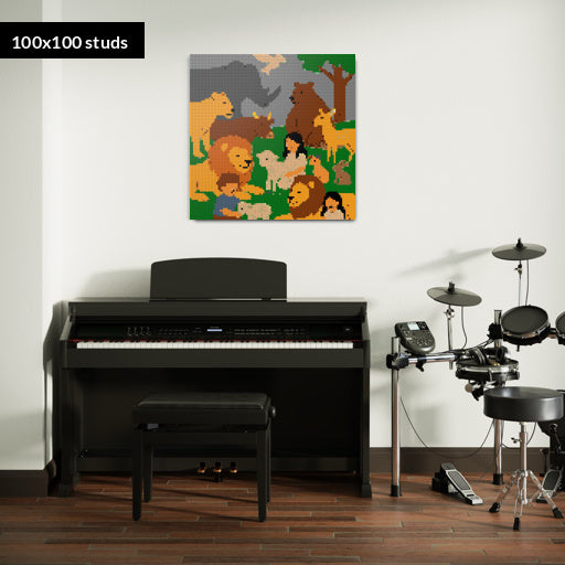 100*100studs, 80*80cm, 31,5*31,5inch