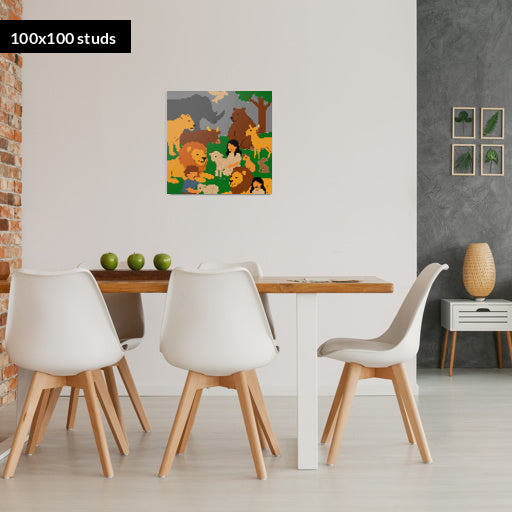 100*100studs, 80*80cm, 31,5*31,5inch