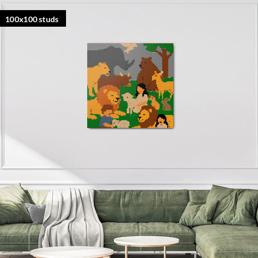 100*100studs, 80*80cm, 31,5*31,5inch