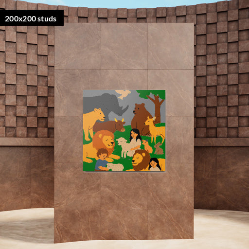 200*200studs, 160*160cm, 63*63inch