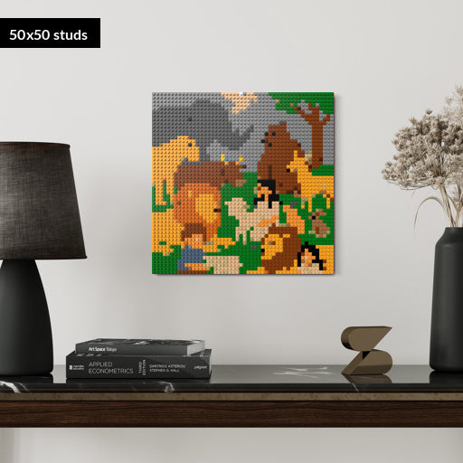 50*50studs, 40*40cm, 15,75*15,75inch