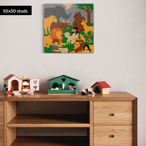 50*50studs, 40*40cm, 15,75*15,75inch