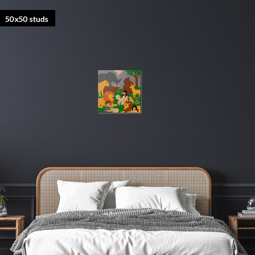 50*50studs, 40*40cm, 15,75*15,75inch