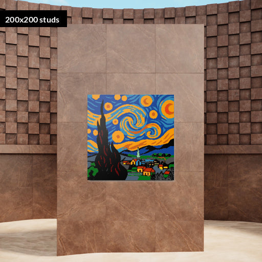 200*200studs, 160*160cm, 63*63inch