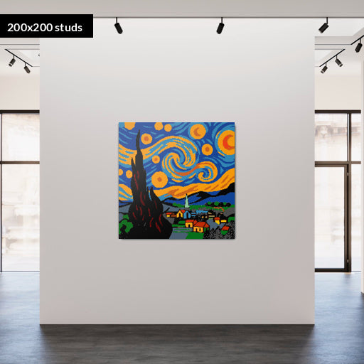 200*200studs, 160*160cm, 63*63inch