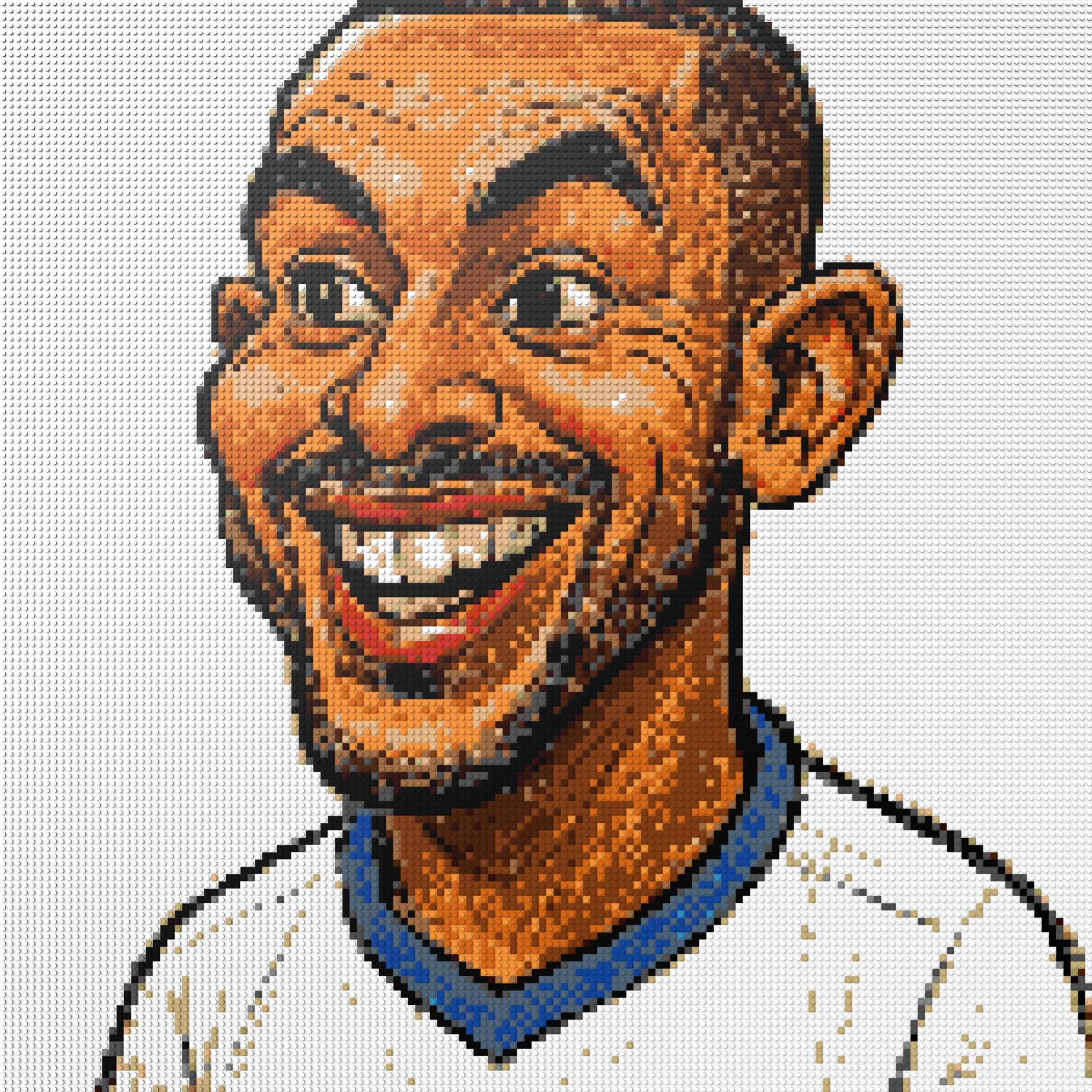 150*150studs, 120*120cm, 47,25*47,25inch