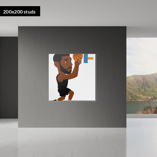 200*200studs, 160*160cm, 63*63inch