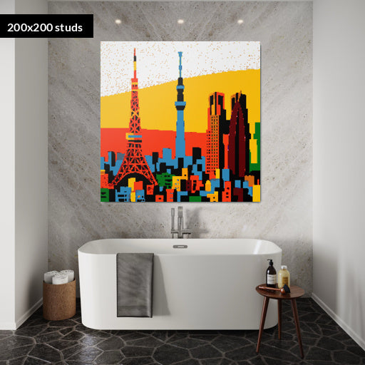 200*200studs, 160*160cm, 63*63inch