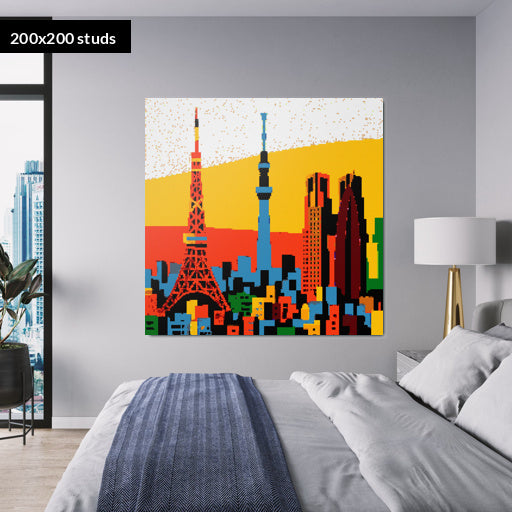 200*200studs, 160*160cm, 63*63inch