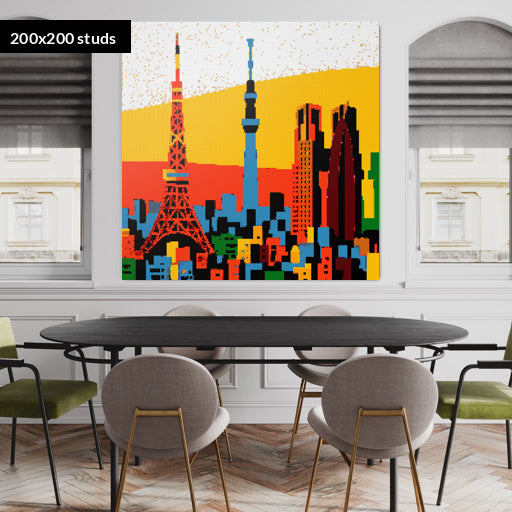 200*200studs, 160*160cm, 63*63inch