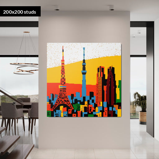200*200studs, 160*160cm, 63*63inch