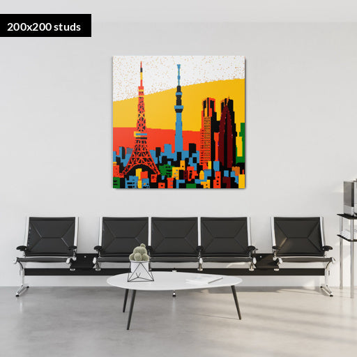 200*200studs, 160*160cm, 63*63inch