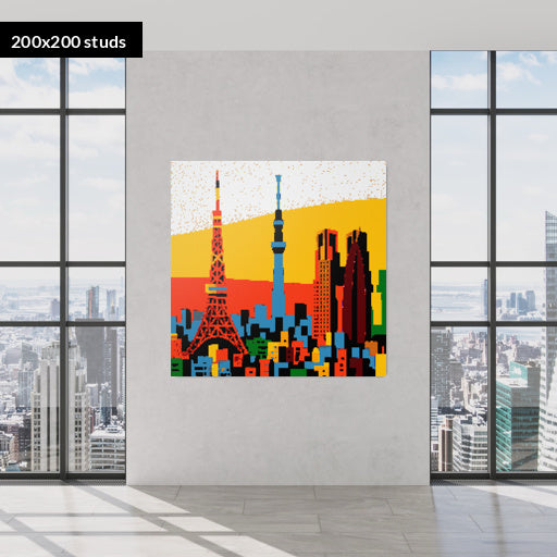 200*200studs, 160*160cm, 63*63inch