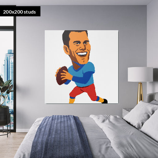 200*200studs, 160*160cm, 63*63inch