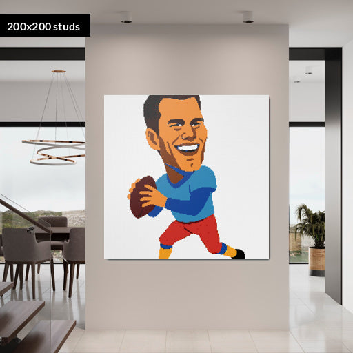 200*200studs, 160*160cm, 63*63inch