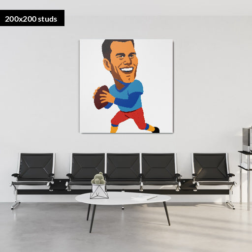 200*200studs, 160*160cm, 63*63inch