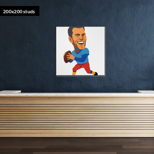 200*200studs, 160*160cm, 63*63inch