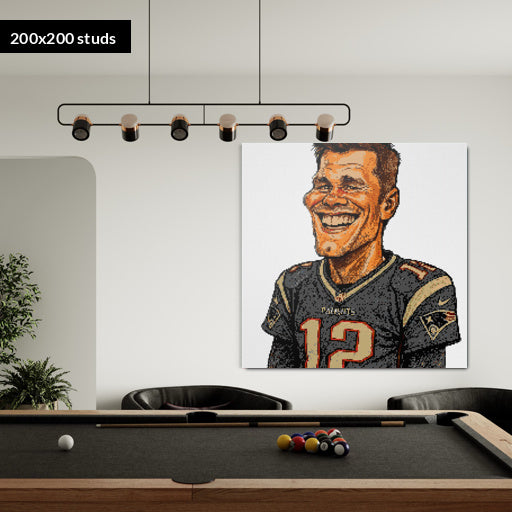 200*200studs, 160*160cm, 63*63inch