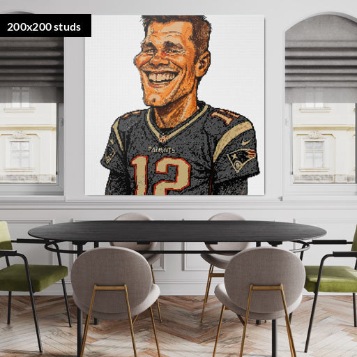 200*200studs, 160*160cm, 63*63inch