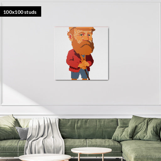 100*100studs, 80*80cm, 31,5*31,5inch