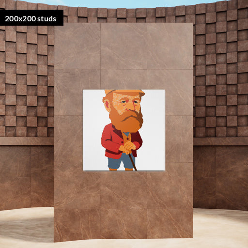200*200studs, 160*160cm, 63*63inch