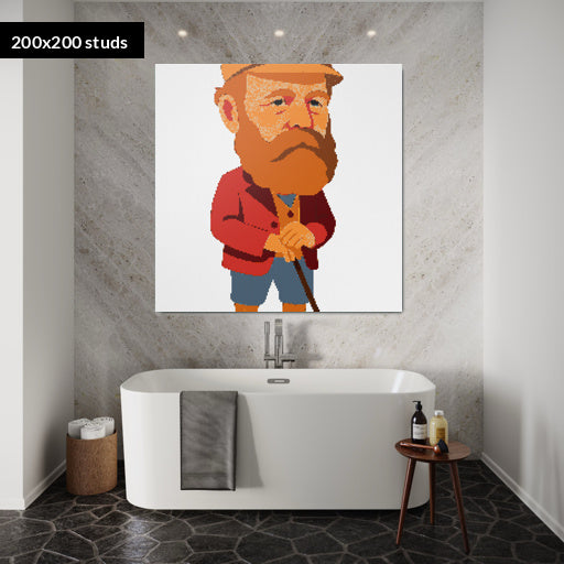 200*200studs, 160*160cm, 63*63inch