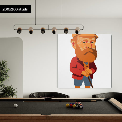 200*200studs, 160*160cm, 63*63inch