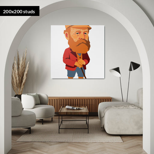 200*200studs, 160*160cm, 63*63inch