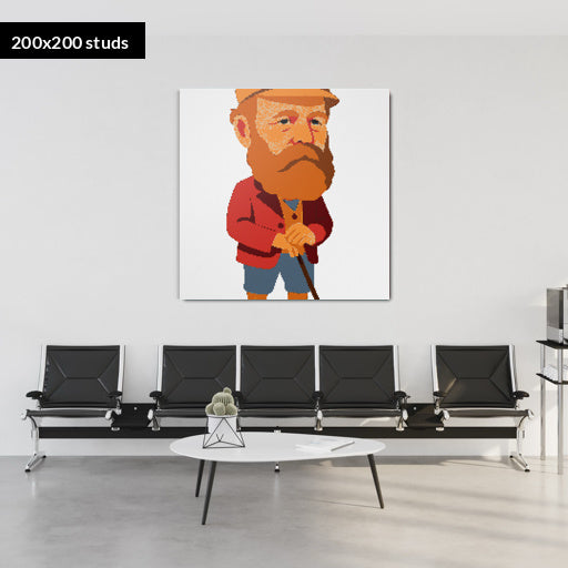 200*200studs, 160*160cm, 63*63inch