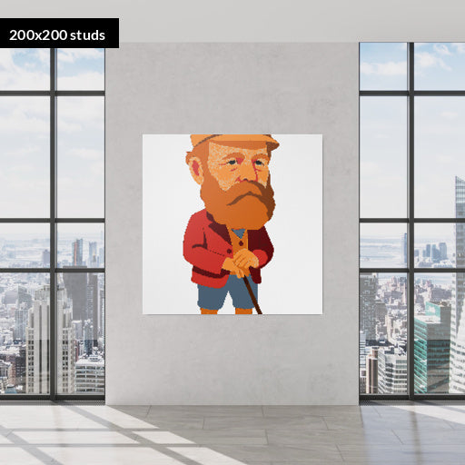 200*200studs, 160*160cm, 63*63inch