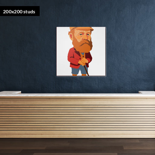 200*200studs, 160*160cm, 63*63inch