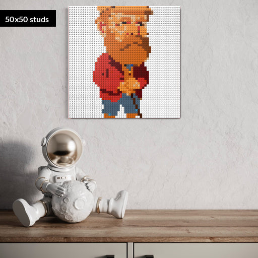 50*50studs, 40*40cm, 15,75*15,75inch