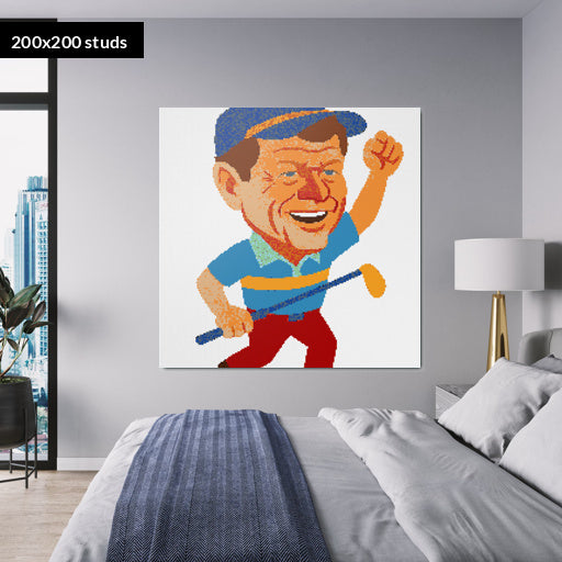 200*200studs, 160*160cm, 63*63inch