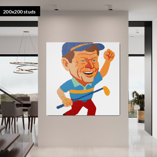 200*200studs, 160*160cm, 63*63inch
