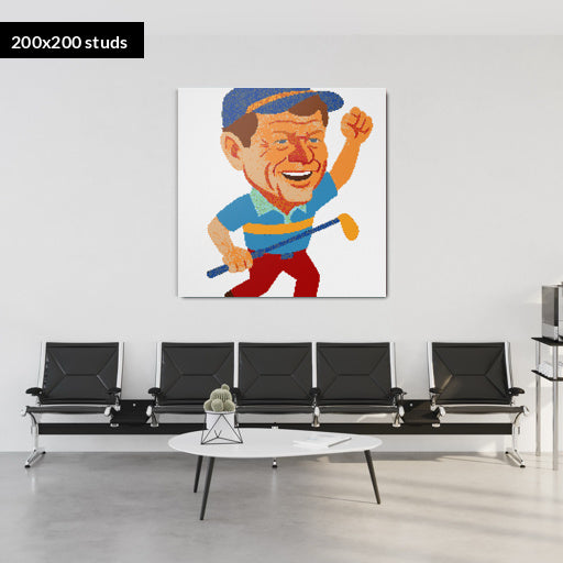 200*200studs, 160*160cm, 63*63inch